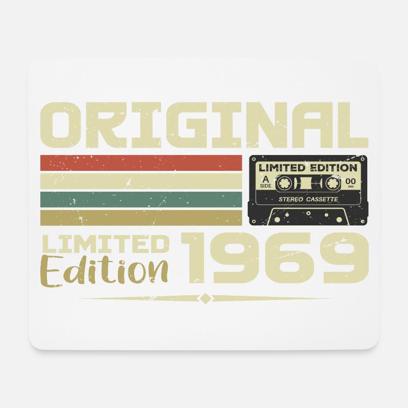 Retro 1969 Geburtstagsgeschenk Jahrgang 1969 Original - Mousepad (Querformat) - Weiß