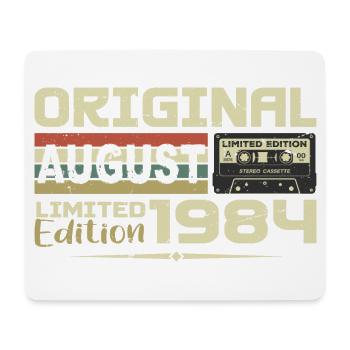 August 1984 - Born August 1984 Built August 1984 - Mouse Pad (horizontal) - white - Front