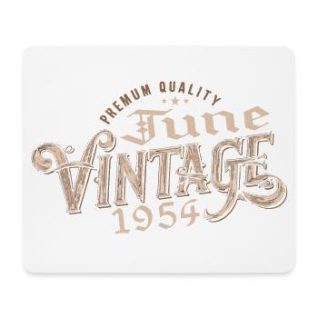 June 1954 Vintage 70th Anniversary Gift 1954 - Mouse Pad (horizontal) - white - Front