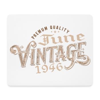 June 1946 Cadeau 78e Anniversaire Vintage 1946 - Tapis de souris (format paysage) - blanc - Devant