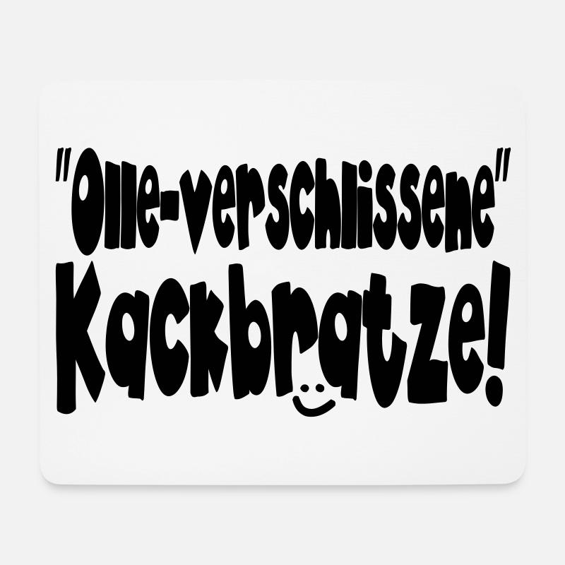 verschlissene kackbrat II - Mousepad (Querformat) - Weiß