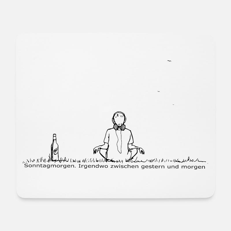 Sonntagmorgen - Mousepad (Querformat) - Weiß