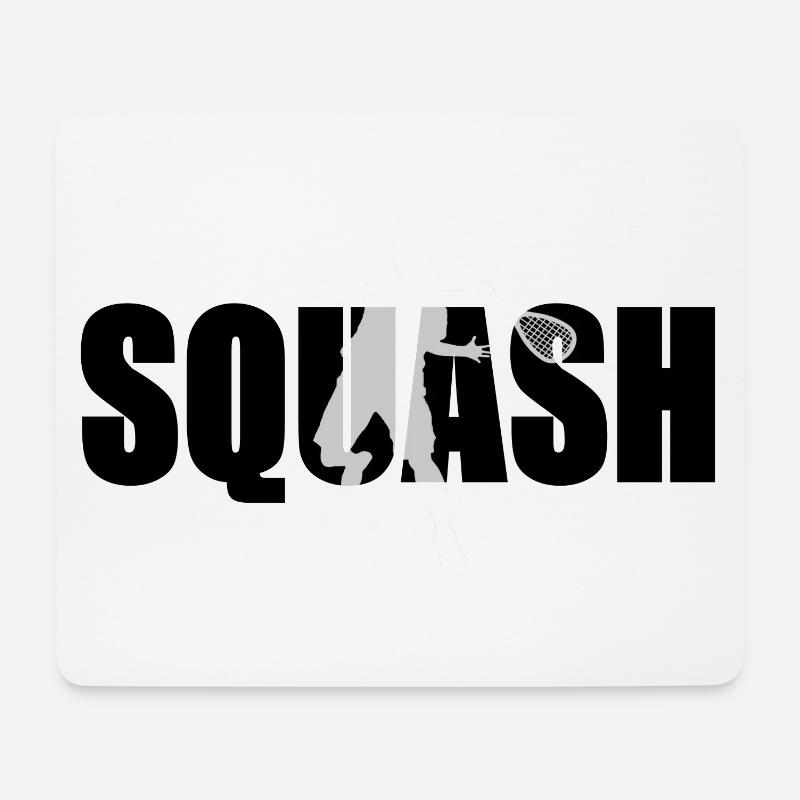 Squash - Mousepad (Querformat) - Weiß