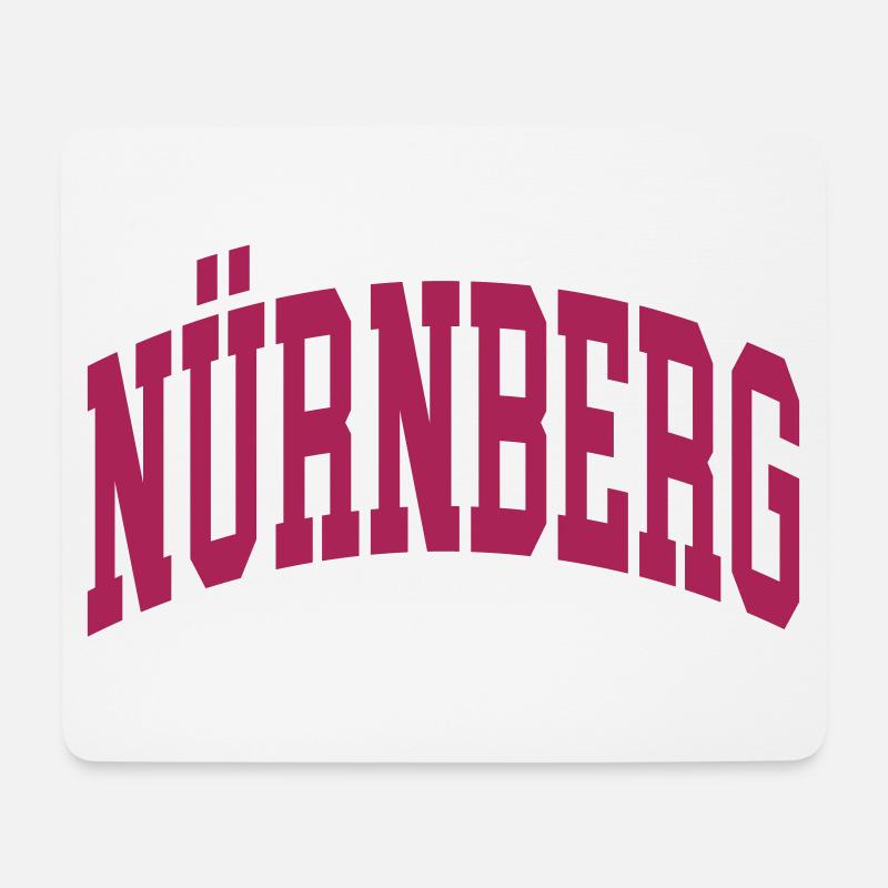 Nürnberg - Mousepad (Querformat) - Weiß