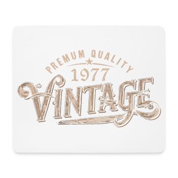 1977 Vintage 1977 Retro 1977 Birthday Gift - Mouse Pad (horizontal) - white - Front