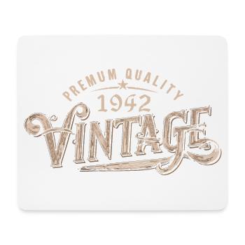 1942 Vintage 1942 Cadeau Anniversaire 1942 Rétro - Tapis de souris (format paysage) - blanc - Devant