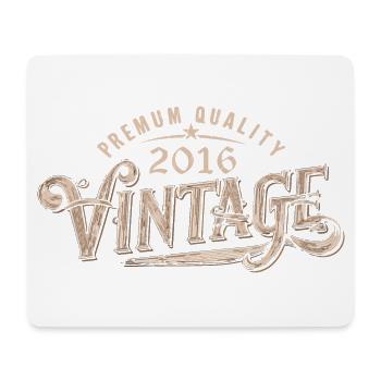 2016 Vintage 2016 Retro 2016 Birthday Gift - Mouse Pad (horizontal) - white - Front