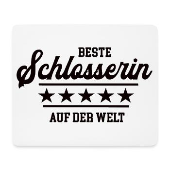 Beste Schlosserin Weltbeste Chefin Schlosser Frau - Mousepad (Querformat) - Weiß - Vorne
