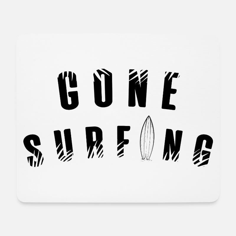 GONE SURFING (Palms) - Mouse Pad (horizontal) - white