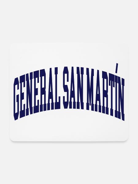 General San Martin - Mousepad (Querformat) - Weiß