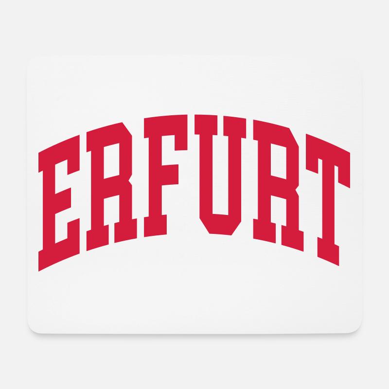 Erfurt - Mousepad (Querformat) - Weiß