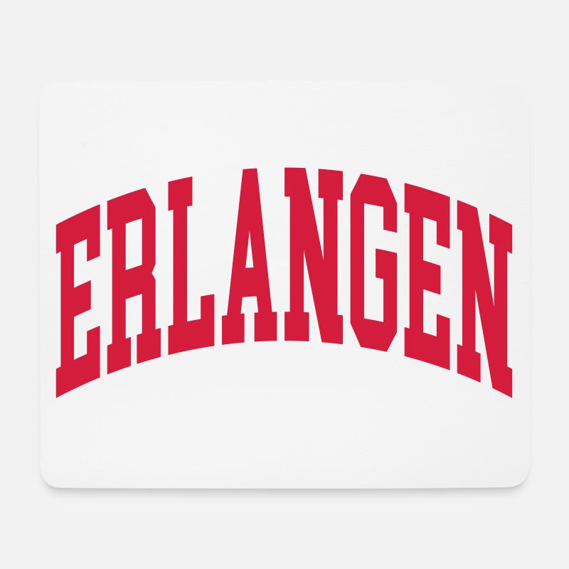Erlangen - Mousepad (Querformat) - Weiß