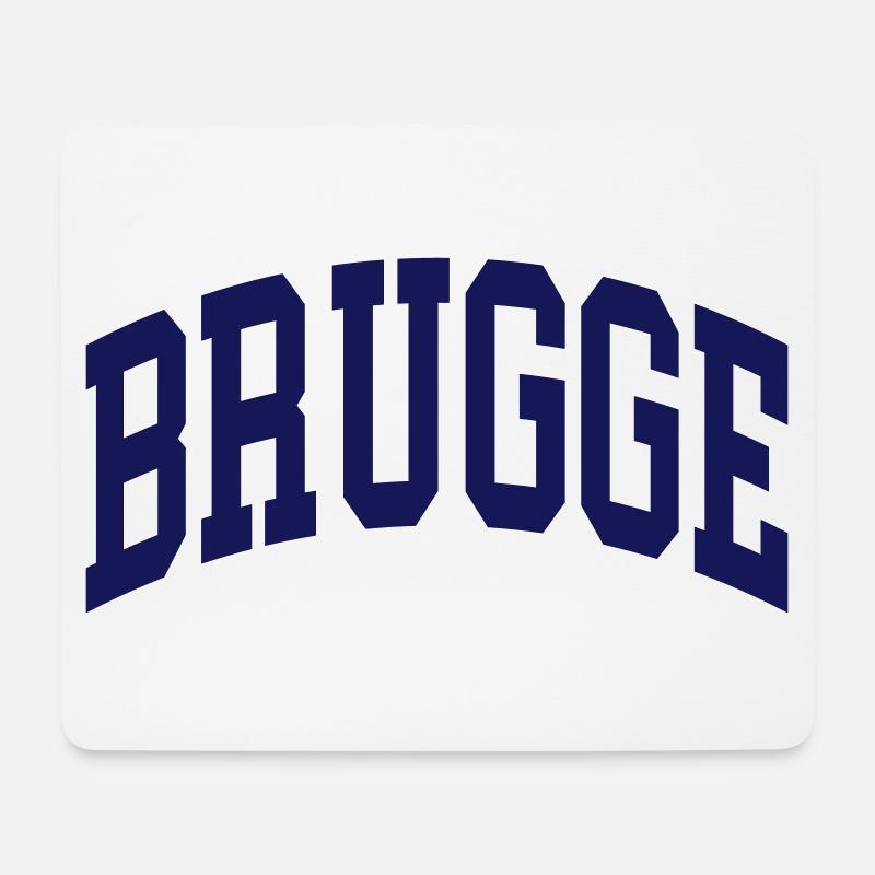 Brügge - Mousepad (Querformat) - Weiß