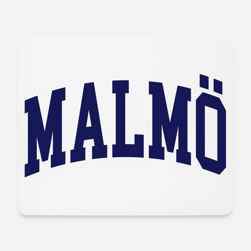 Malmö - Mousepad (Querformat) - Weiß