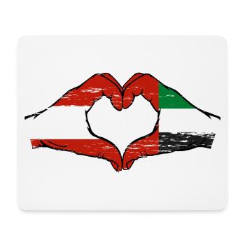 Austria United Arab Emirates Flag - Mouse Pad (horizontal) - white - Front