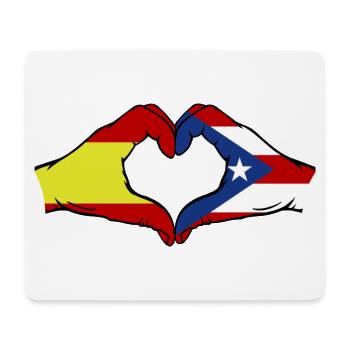Spanien Puerto Rico Hände Herzform - Mousepad (Querformat) - Weiß - Vorne