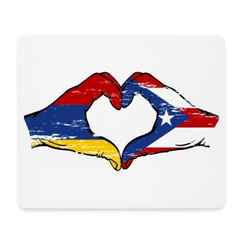 Arménie Porto Rico Mains Coeur Forme Utilisé - Tapis de souris (format paysage) - blanc - Devant
