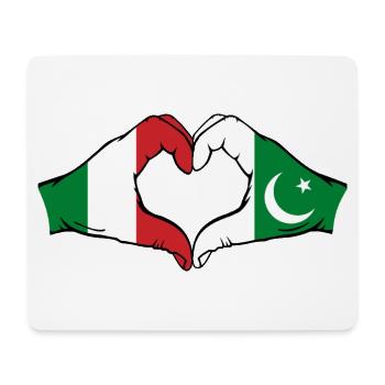 Italien Pakistan Flagge Hände Herzform - Mousepad (Querformat) - Weiß - Vorne