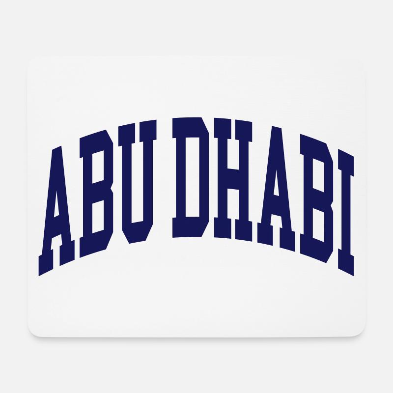 Abu Dhabi - Mousepad (Querformat) - Weiß