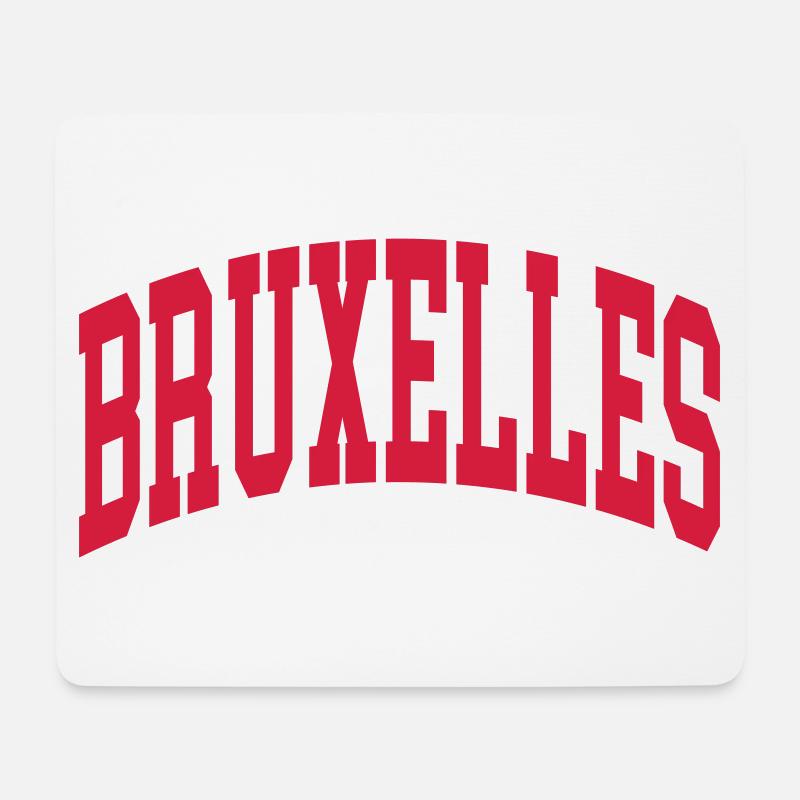 Brussels - Mouse Pad (horizontal) - white