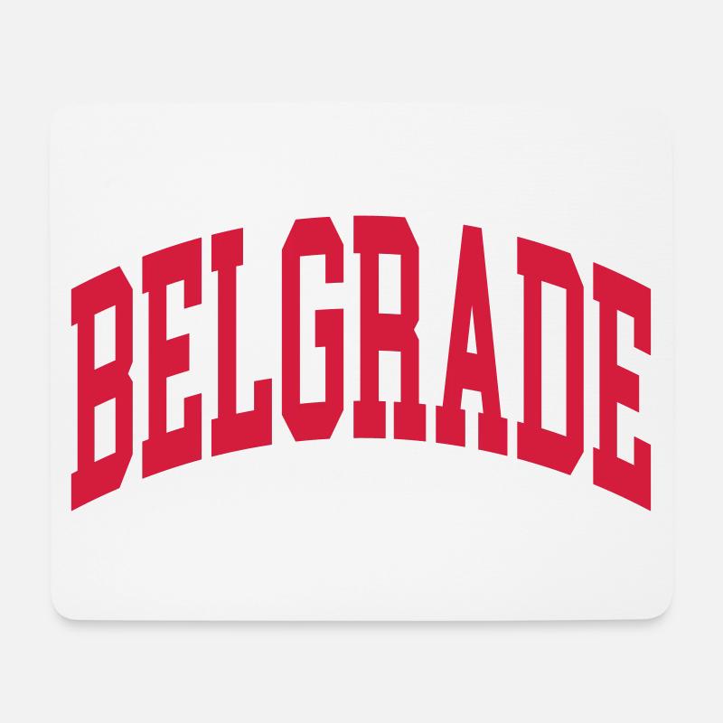 Belgrad - Mousepad (Querformat) - Weiß