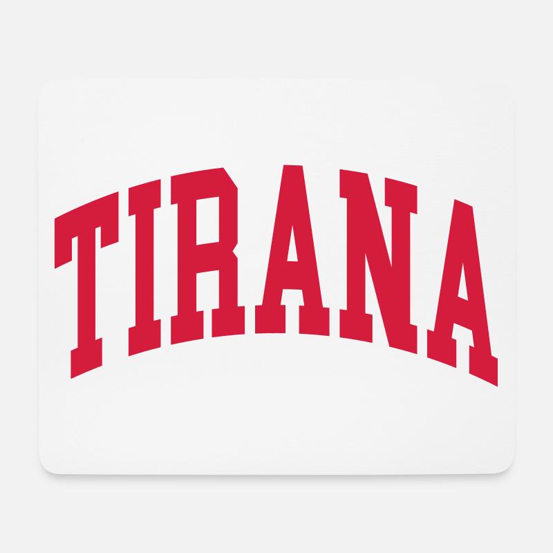 Tirana - Mousepad (Querformat) - Weiß