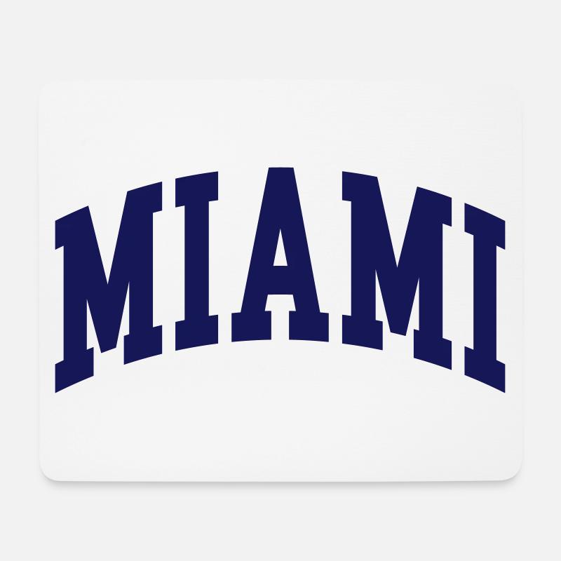 Miami - Mousepad (Querformat) - Weiß