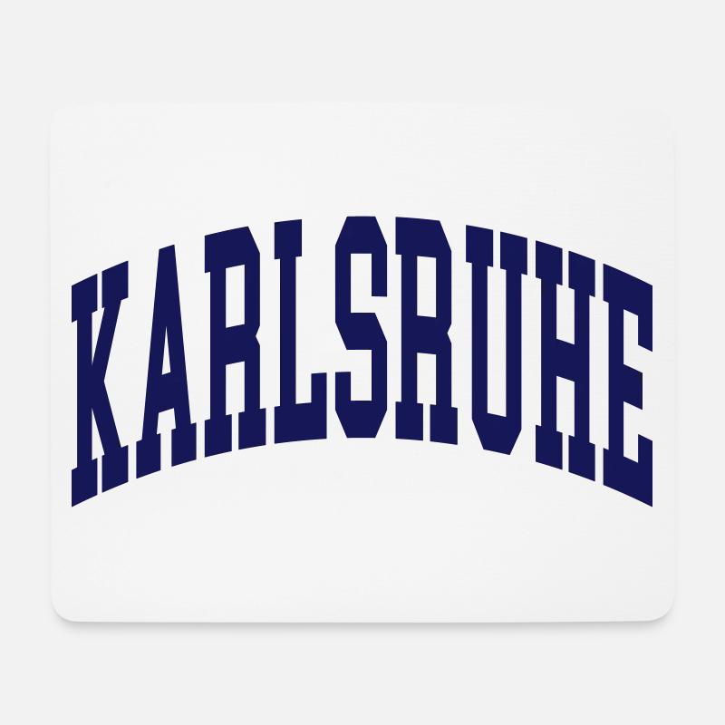 Karlsruhe - Mousepad (Querformat) - Weiß
