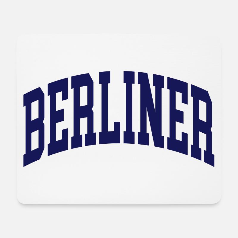 Berliner - Mousepad (Querformat) - Weiß