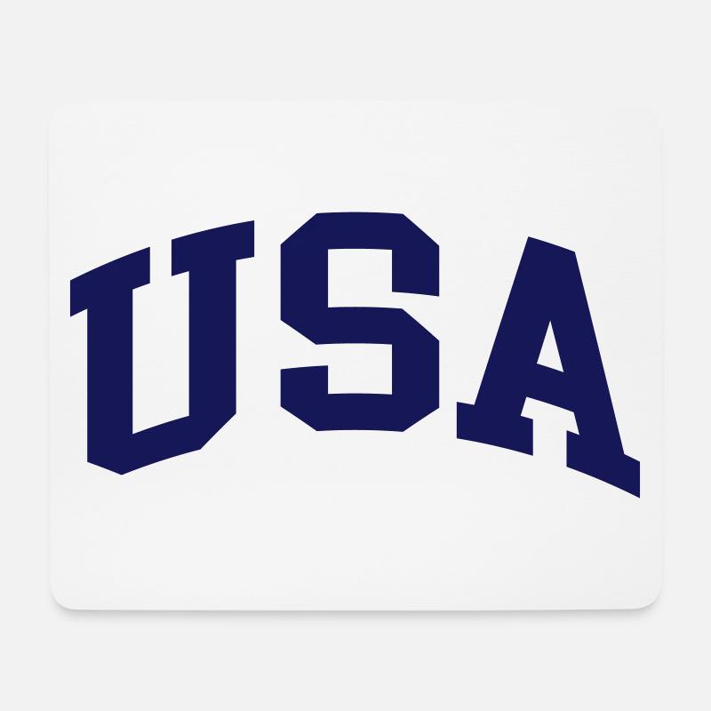 USA - Mousepad (Querformat) - Weiß