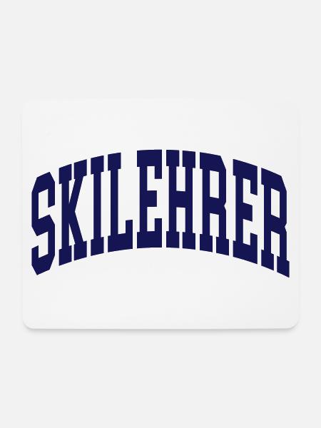 Skilehrer - Mousepad (Querformat) - Weiß