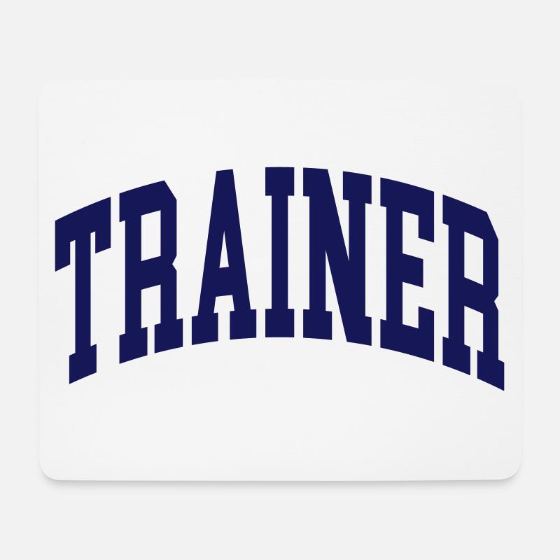 Trainer - Mousepad (Querformat) - Weiß