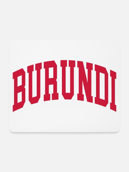 Burundi - Mousepad (Querformat) - Weiß
