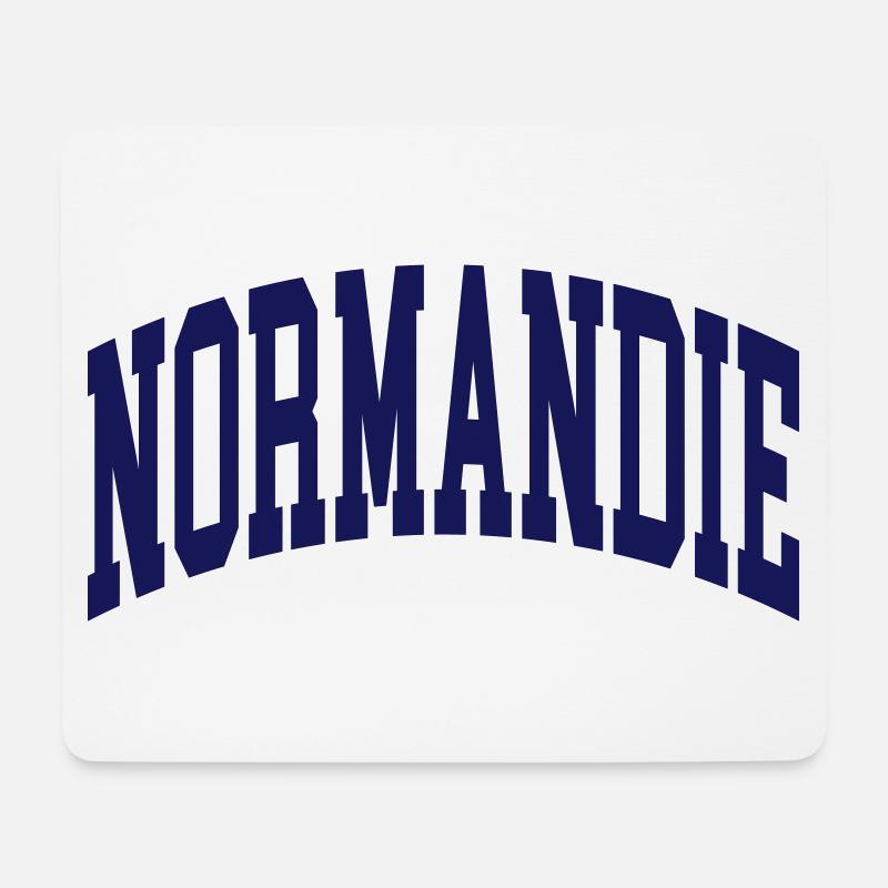 Normandie - Mousepad (Querformat) - Weiß