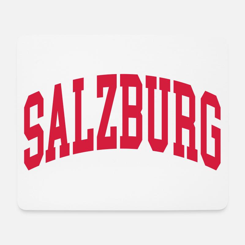 Salzburg - Mousepad (Querformat) - Weiß