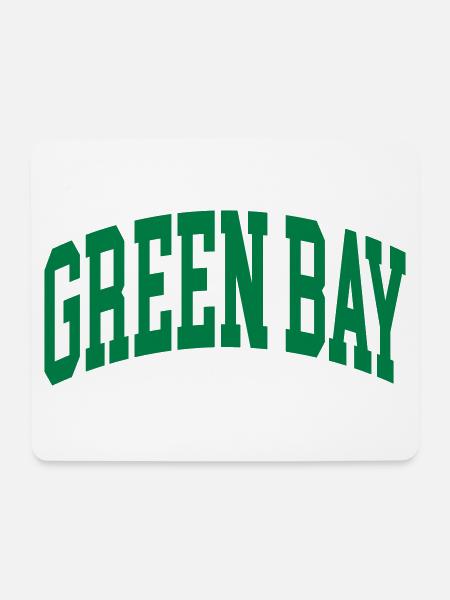 Green Bay - Mousepad (Querformat) - Weiß