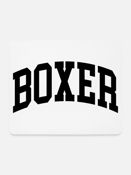 Boxer - Mousepad (Querformat) - Weiß