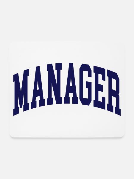 Manager - Mousepad (Querformat) - Weiß