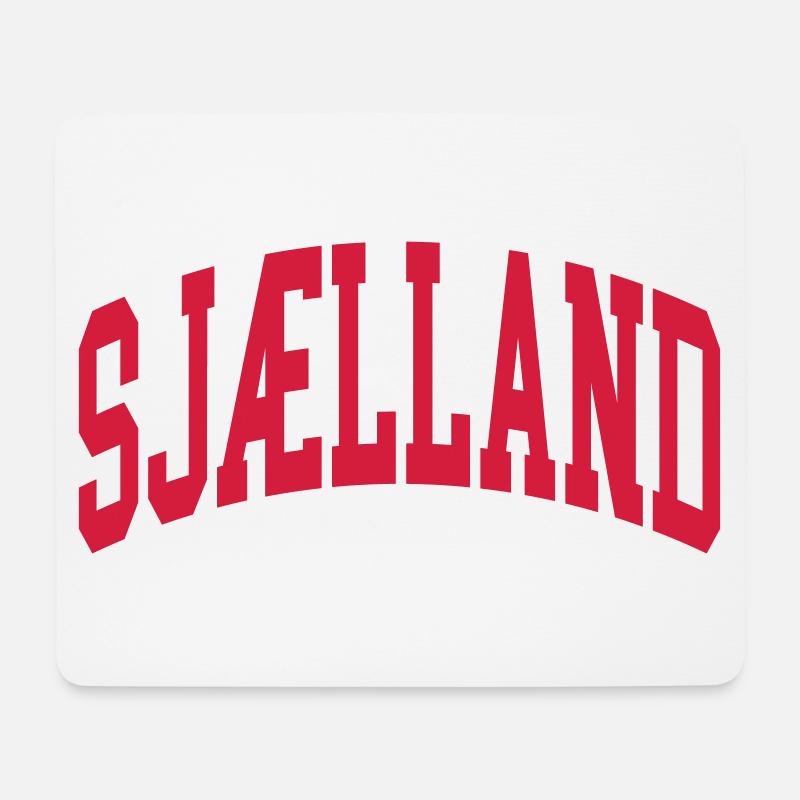 Sjælland - Mousepad (Querformat) - Weiß
