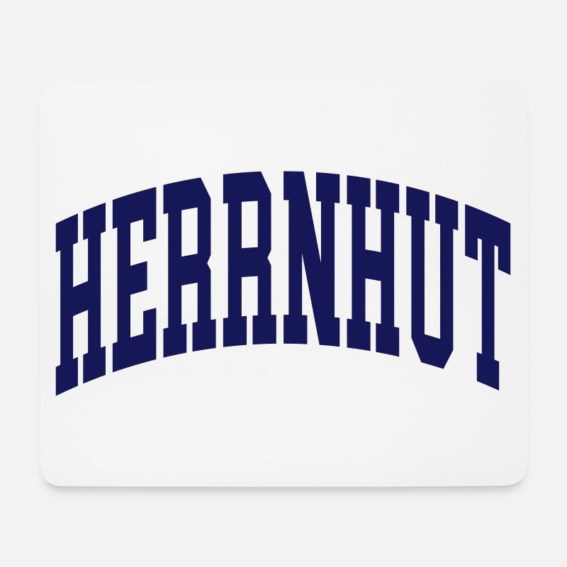 Herrnhut - Mousepad (Querformat) - Weiß