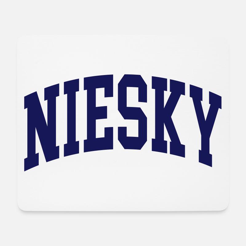 Niesky - Mousepad (Querformat) - Weiß
