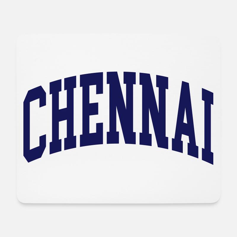 Chennai - Mousepad (Querformat) - Weiß