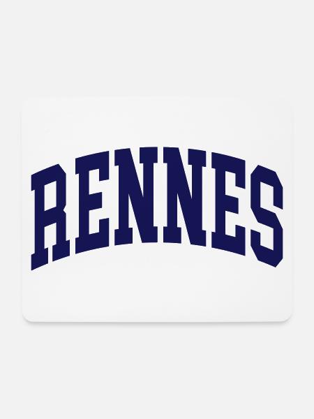 Rennes - Mousepad (Querformat) - Weiß
