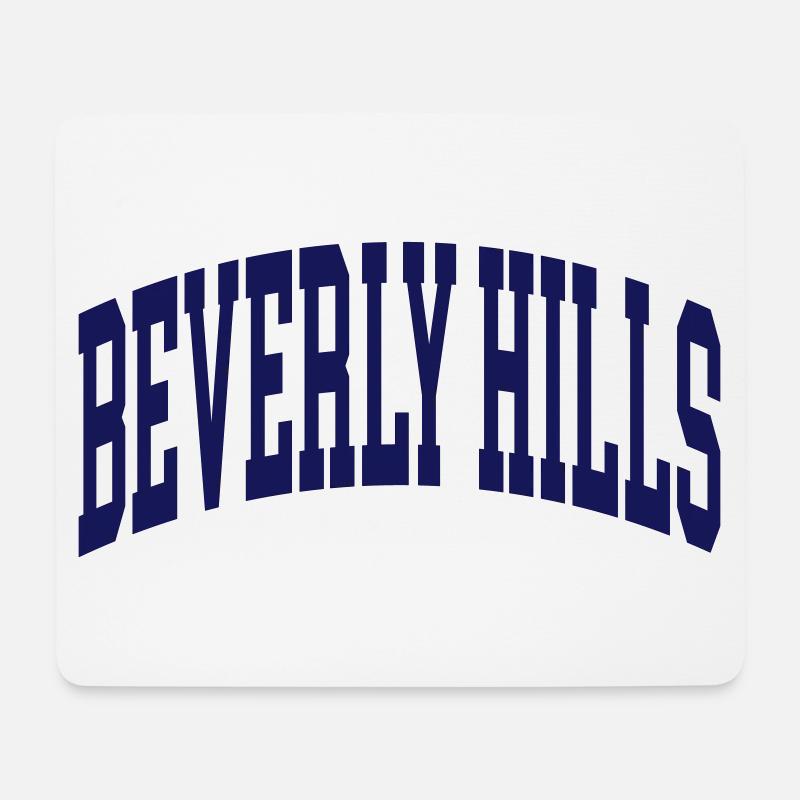 Beverly Hills - Mousepad (Querformat) - Weiß