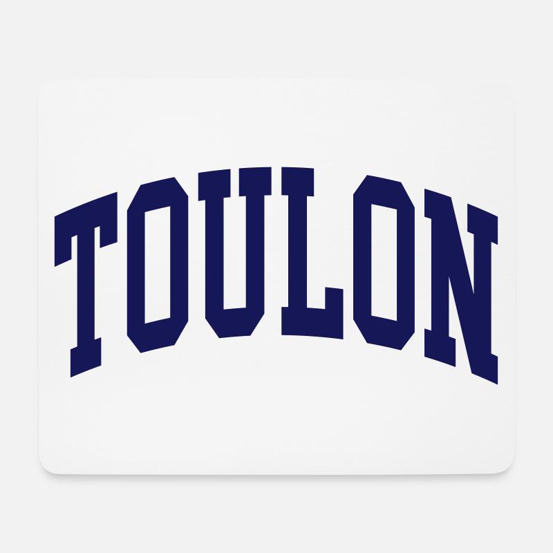 Toulon - Mousepad (Querformat) - Weiß