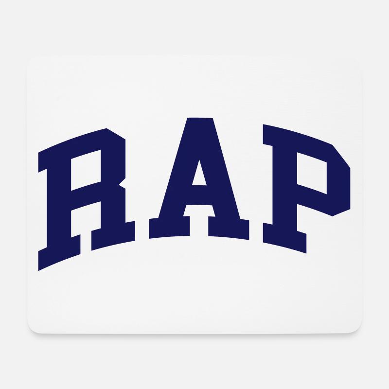 Rap - Mousepad (Querformat) - Weiß