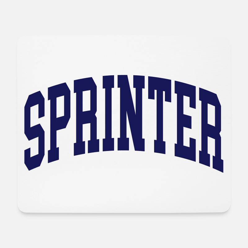 Sprinter - Mousepad (Querformat) - Weiß
