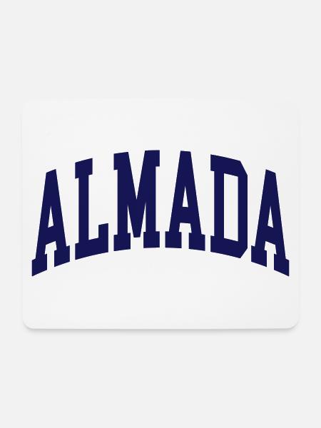 Almada - Mousepad (Querformat) - Weiß