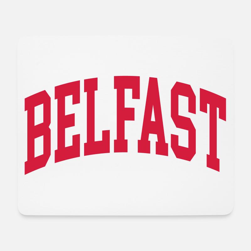 Belfast - Mouse Pad (horizontal) - white