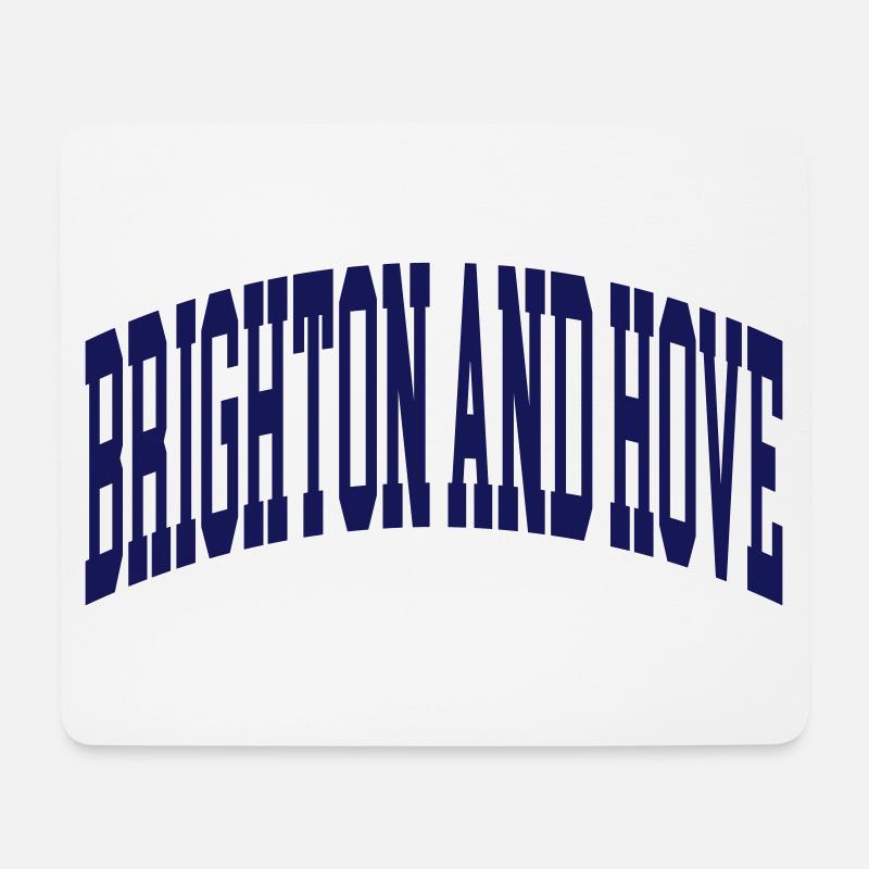 Brighton and Hove - Mousepad (Querformat) - Weiß